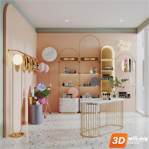 Cosmetic Store Skp Files 